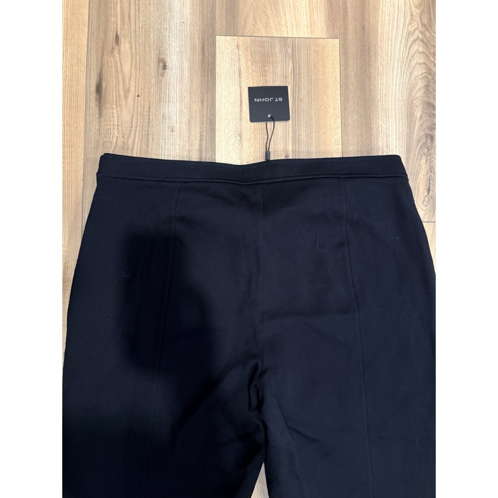 St. John Alexa Fit Black Milano Knit Career Wool Blend Ankle Pants 14 $495‎ NWT - Picture 9 of 10